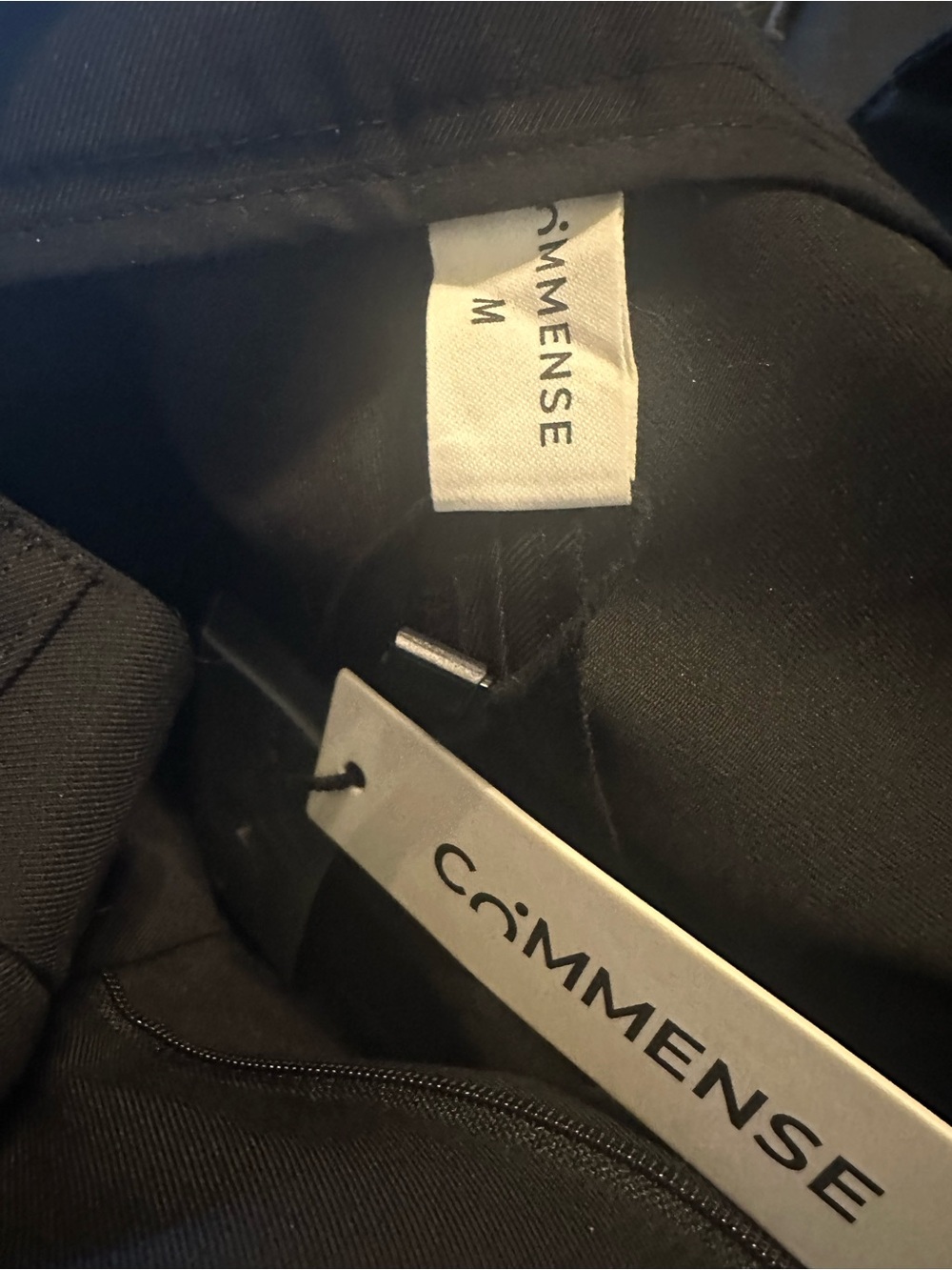 Commense Black Wide-Leg Overlay Pants - Picture 4 of 4